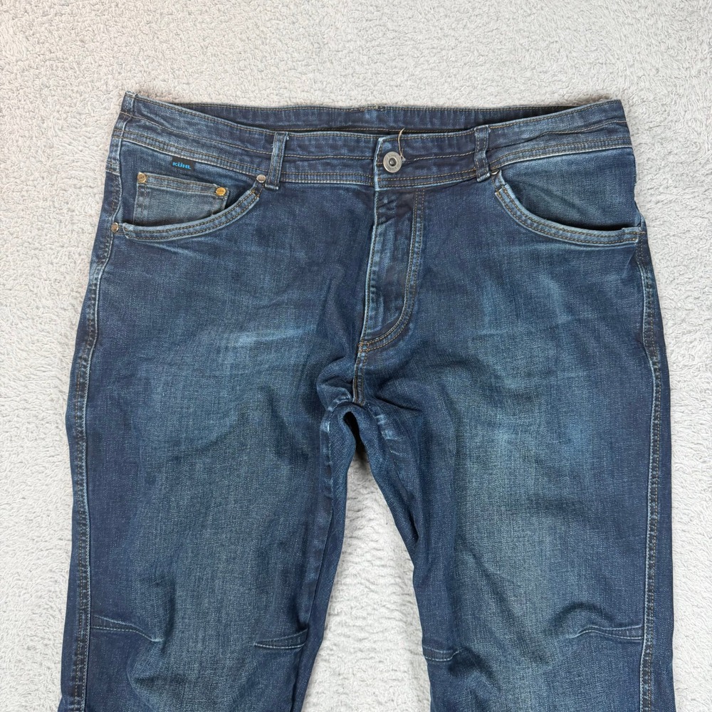 Kuhl Kanvus Jean Mens 39x31.5 Dark Wash Blue Articulated Knee Outdoor Pants - Picture 3 of 12
